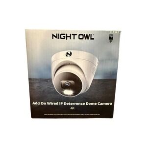 Night Owl 4K Wired IP Deterrence Dome Camera CAM-FTN8-DM White Add-on
